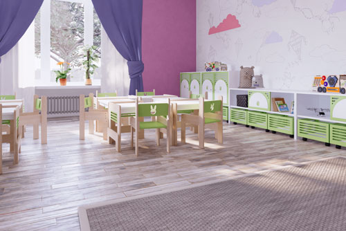 Коллекция мебели для детского сада «Город цветов»