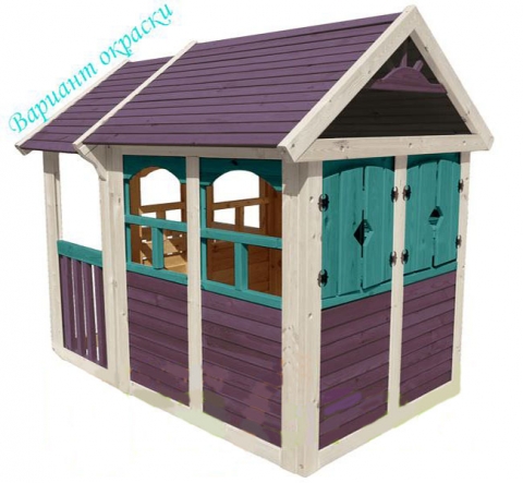 Детский деревянный домик для детской площадки ИД2