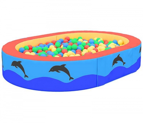 Сухой бассейн овальный "Дельфины" 180х130х50 см ОТ13