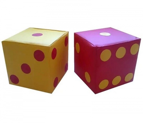Мягкие игровые кубики Кости 2 шт 20*20 см ЛА166