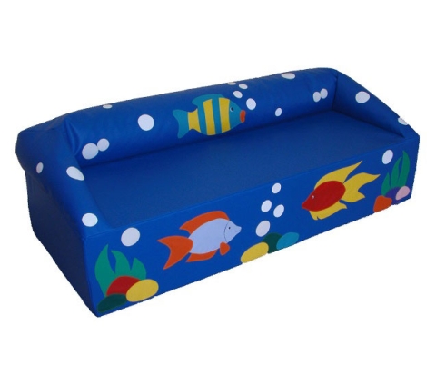 Детский мягконабивной диван "Рыбки" НЛ18