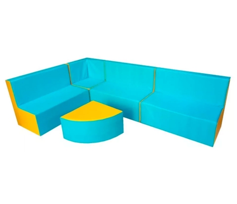 Набор игровой мягкой мебели - угловой диван и столик ЛА222