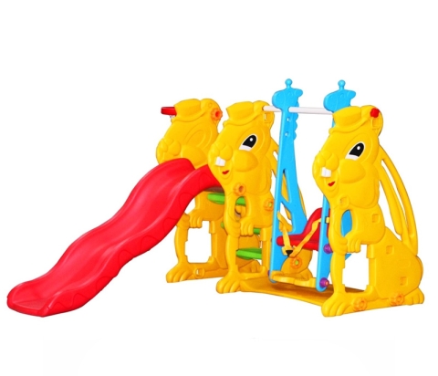 Детский игровой комплекс с качелями и горкой FAMILY "Зайцы" AL-10