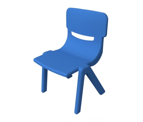 Детский стульчик, пластик, цвет синий IKC26