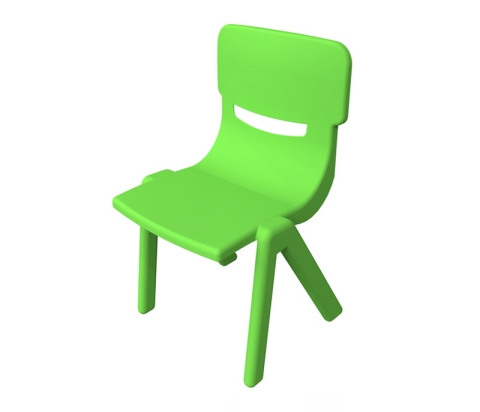 Детский стульчик, пластик, цвет зеленый IKC27