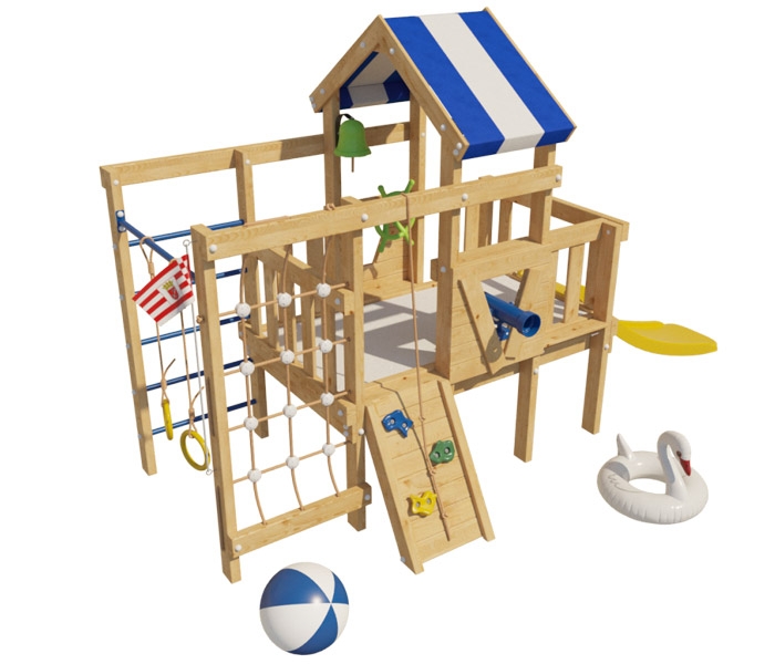 Игровой деревянный комплекс для малышей для дома CH86