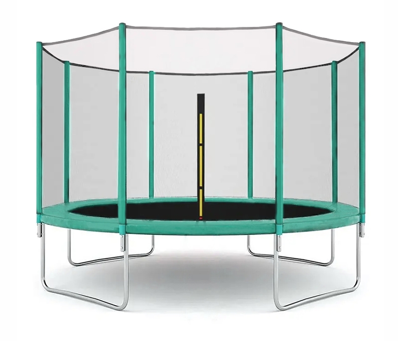 Детский батут для дачи с сеткой Perfetto Sport d=300 см зеленый VT-194