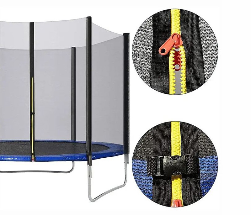 Детский батут для дачи с сеткой Perfetto Sport d=300 см зеленый VT-194