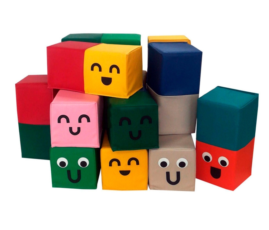 Набор мягких модулей "Разноцветные кубики" 13 эл. АК-67