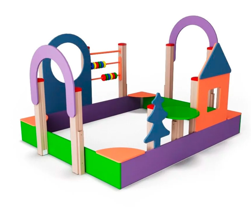 Детский песочный дворик 267*228 см ДВ93