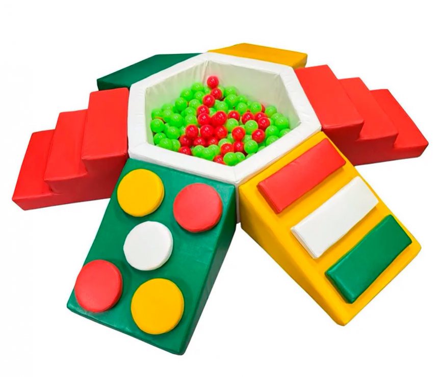 Набор мягких модулей для игровой комнаты "Котофей" ЛА665