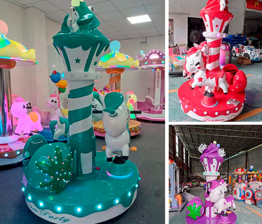 Карусель детская "Ice cream" синяя IG21