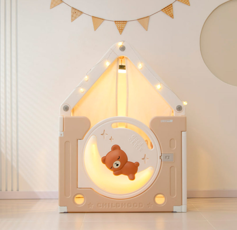 Домик игровой  "Медведь на луне", цвет бежевый UN-06