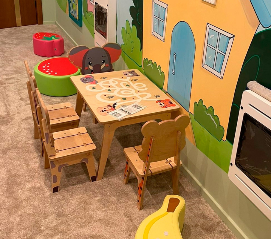 Детский стульчик Pet Chair "Носорог", фанера IKC122