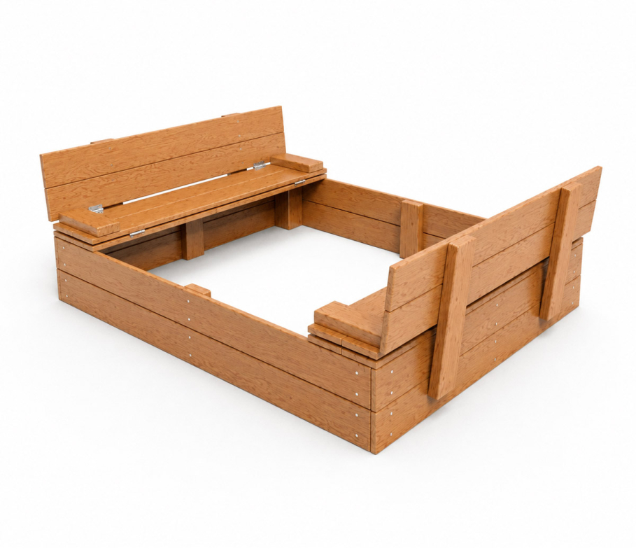 Песочница с крышкой-трансформером «Оптимус»  120*120 см LT-20
