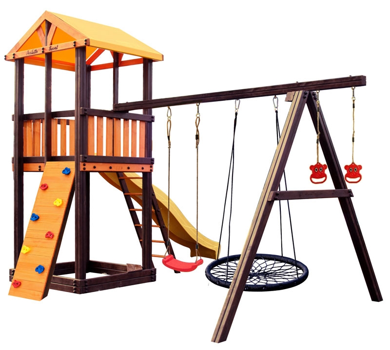 Детские деревянные спортивные комплексы