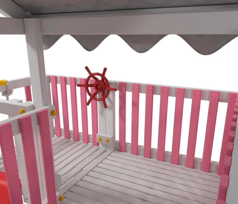 Домашний игровой комплекс для малышей с горкой и скалодромом OG-18