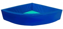 Угловой сухой бассейн синий 200x200x50 см ДУ31