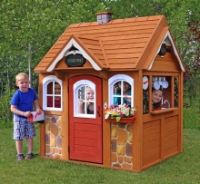 Детский деревянный домик для улицы ИД1