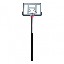 Баскетбольная стойка стационарная, щит из поликарбоната 112*75 см ДР232