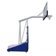 Баскетбольная мобильная стойка клубного уровня, щит 180х105 см из закаленного стекла ДР262