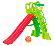 Пластиковая горка для малышей Дракон с баскетб. кольцом VT-3