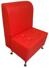 Красное каркасное кресло ДУ131