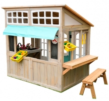 Детский деревянный домик для детской площадки PR-29