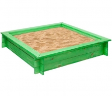 Игровая песочница для дачи 110*110 см зеленая PR-31
