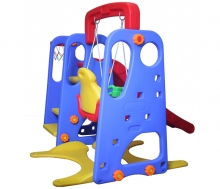 Подвесные игровые пластиковые качели для малышей с горкой 1,5 м OG-15