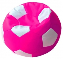 Кресло для детей Мяч D-65, розовый с цветными вставками ЛА61