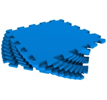 Универсальный коврик-пазл 9 деталей 33*33 см, синий ЛА102