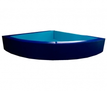Детский сухой бассейн угловой 100*100*30см синий ЛА477