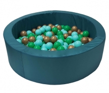 Круглый сухой бассейн однотонный, цвет в ассортименте 100х40х8 см ДУ450