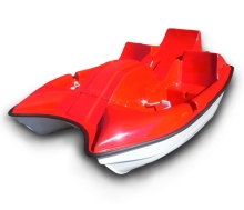 Катамаран педальный двухместный, цвет красный СП02