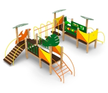 Игровой комплекс для детской площадки "Тропики" АФ-05