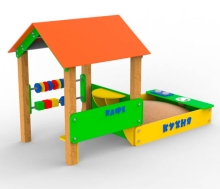 Игровой домик с песочницей для детской площадки "Кафе" АФ-35