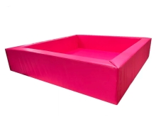 Сухой бассейн квадратный, до 150 см, цвет розовый ЛА486