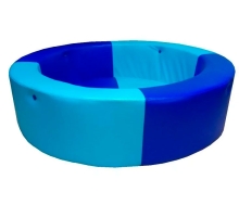 Сухой бассейн круглый H40, D120-200 см, синий/голубой ЛА511