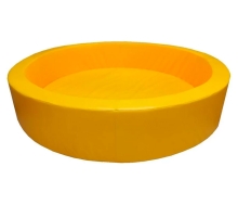 Сухой бассейн круглый однотонный, H40, D120-200, цвет желтый ЛА500