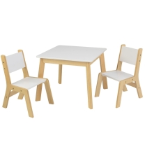Комплект из столика и двух стульев "Модерн", цв. белый PR77