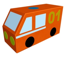 Контурная мягкая игрушка "Пожарная машина" RA-310