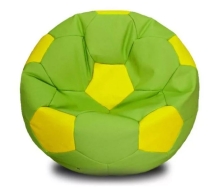 Кресло-мешок "Мяч" D-80, салатовый с цветными вставками ЛА67