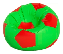 Кресло-мешок "Мяч" D-80, салатовый с цветными вставками ЛА67