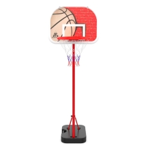 Детская мобильная баскетбольная стойка, щит из полиэтилена 41*33 см  ДР211