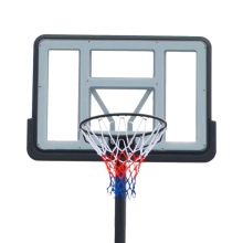 Баскетбольная стойка стационарная, щит из поликарбоната 112*75 см ДР232