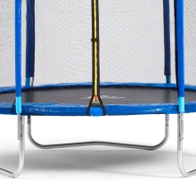Детский батут с сеткой Trampoline Fitness 8FT D=244 см синий DR-319