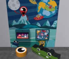 Детская комната с интерактивным оборудованием Monsters S 2 м² IKC11