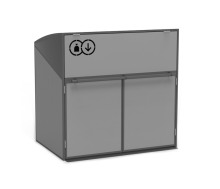Контейнерный шкаф для ТБО «Модуль» с металлическим фасадом АФ-392