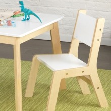 Комплект из столика и двух стульев "Модерн", цв. белый PR77